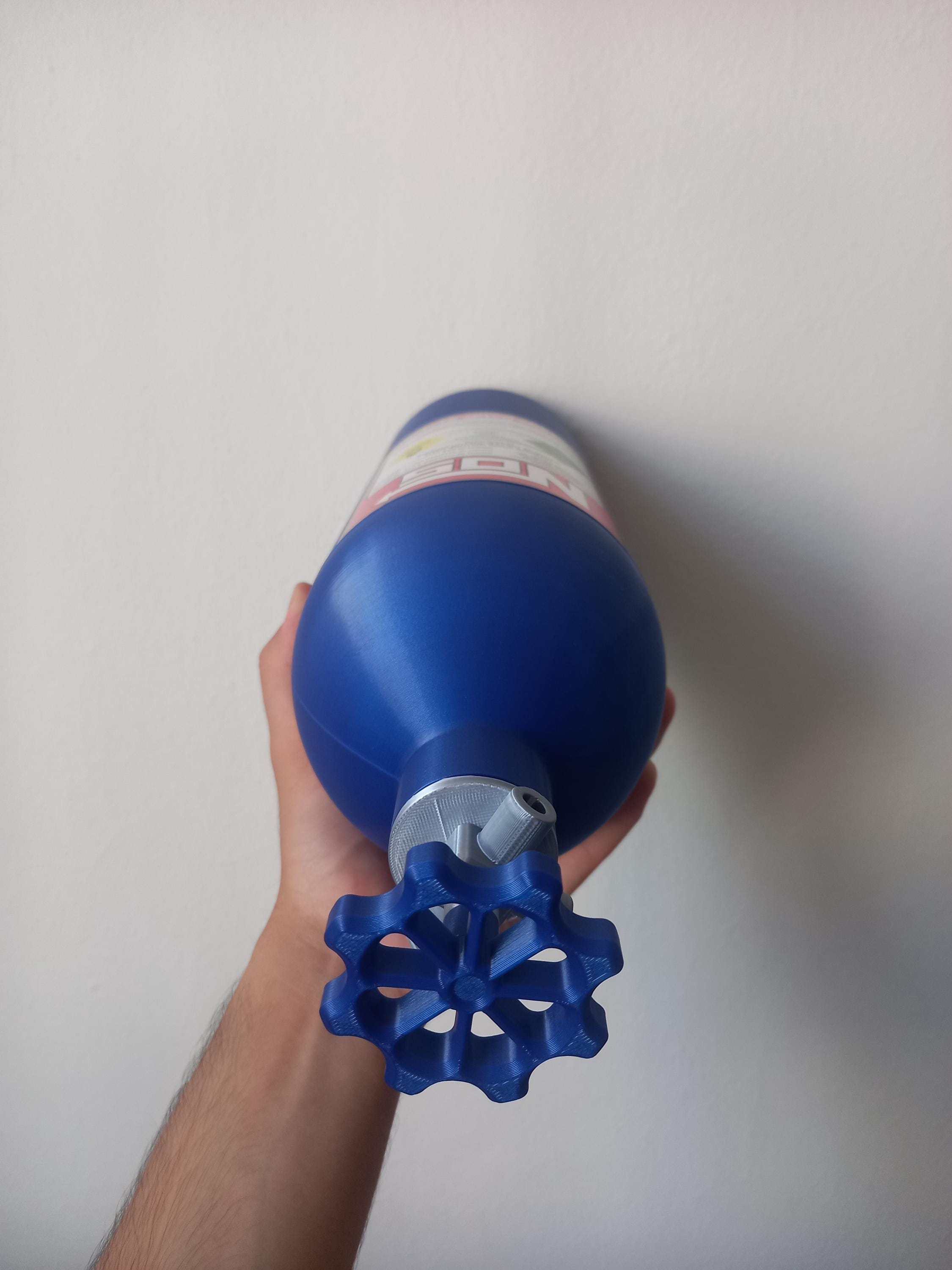 Plastic NOS Tank (for decorative purposes, not real) - Fully 3D Printed NOS Tank Storage Bottle - You can use it as a Car or Desk Accessory